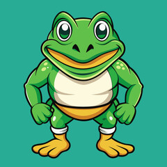 funny frog cartoon