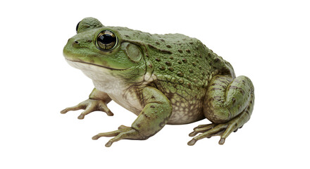 Fototapeta premium Indian Bullfrog Calling at Rainforest Pool