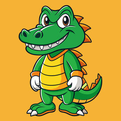 cartoon, animal, turtle, illustration, vector, crocodile, reptile, character, dragon, cute, smile, fun, happy, green, tortoise, funny, drawing, art, comic, alligator, mascot, animals, snake, humor, ch