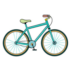 Fototapeta premium Bicycle vector image on white background