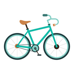 Bicycle vector image on white background