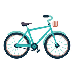 Fototapeta premium Bicycle vector image on white background