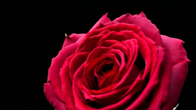 Crimson Grace: Time-Lapse of Red Valentino Rose Blooming

