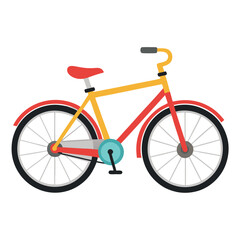 Bicycle vector image on white background