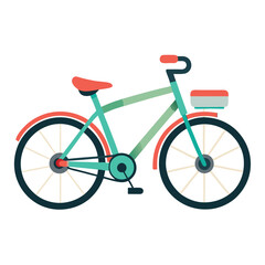 Bicycle vector image on white background