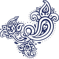 Beautiful flower art and mandala vector design