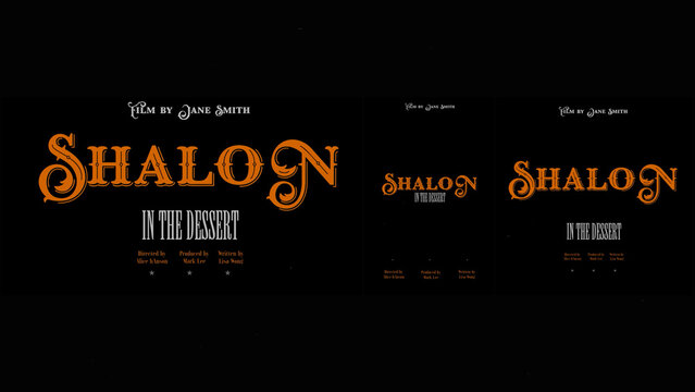 Cinematic Film Title Card, Movie Poster Typography Overlay 14 | Fully Modular Editable Layouts & Easy Text Animator Control to Create Custom Text Animations Without KeyFrames 