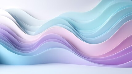Pastel Wave Abstract Background. (2)