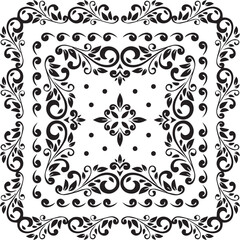 Beautiful flower art and mandala vector design