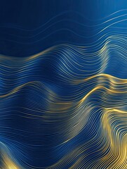 Naklejka premium Blue abstract technology data wavy lines