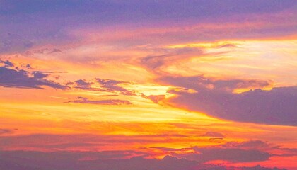 Fototapeta premium sunset in the sky