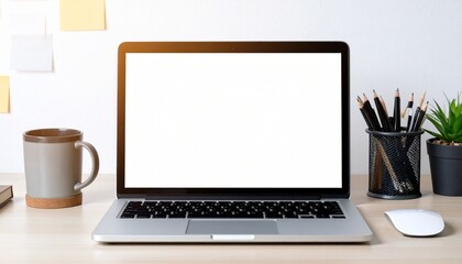 Fototapeta premium laptop on table