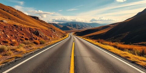 A road splits into two diverging paths, symbolizing uncertainty, crossroads, dilemma