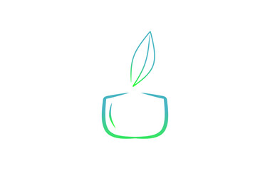 vector illustration of a cup of tea