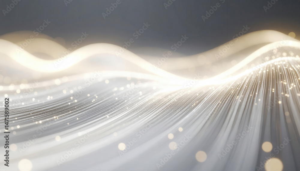 Poster golden light beams rising sync with soft music like pulses create