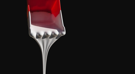 Dripping paint on a dark background