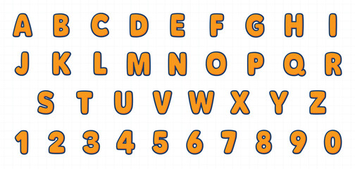 text effect style letter design vector