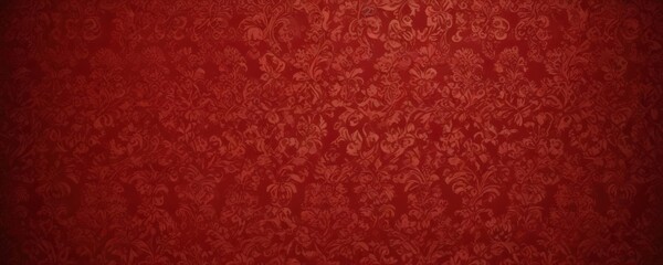 Fototapeta premium Intricate red damask wallpaper, elegant design , design, style