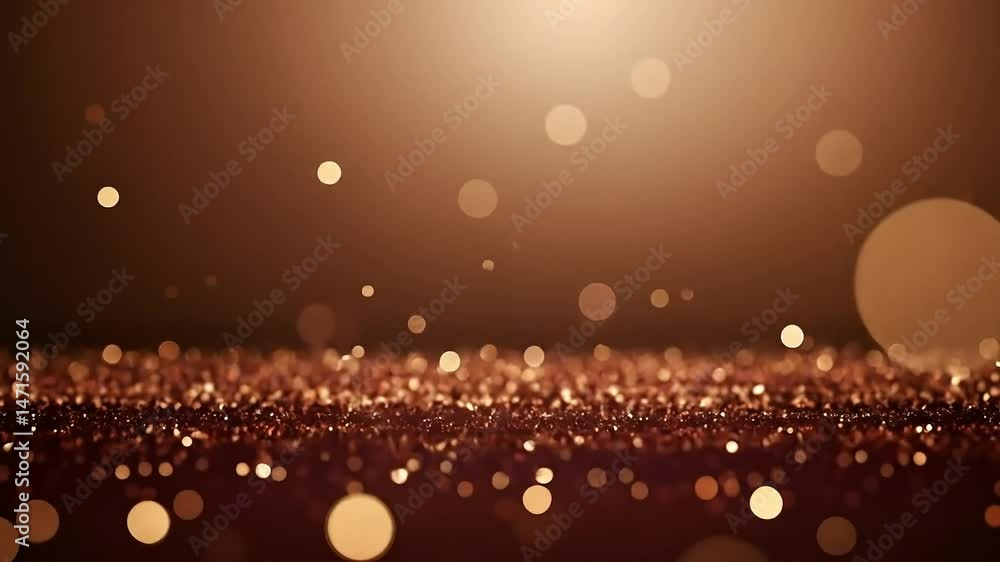 Poster golden bokeh lights softly glow creating a warm inviting and magical background effect today