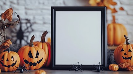 Halloween Mockup Frame.