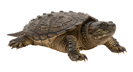 Alligator Snapping Turtle in Murky Water