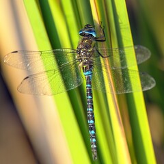 Migrant hawker dragonfly in latin Aeshna mixta