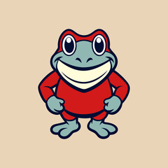 funny frog cartoon
