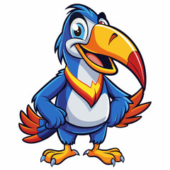 illustration of cartoon vulture