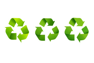 Obraz premium Clean and Minimal Recycle Icons for Green Solutions