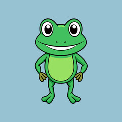 Fototapeta premium frog on white background
