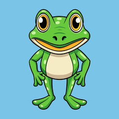 green frog cartoon