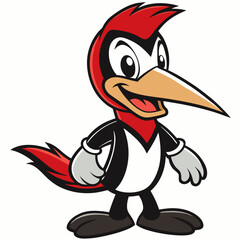 Fototapeta premium cartoon bird with a smile