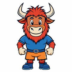 angry bull cartoon