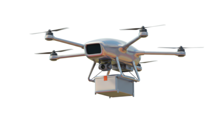 Isolated Delivery Drone Carrying Box