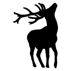 Silhouette Deer Animal Wildlife Illustration Set