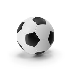 Naklejka premium Soccer ball 3D isolated on transparent background , PNG
