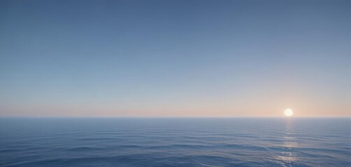 Fototapeta premium Gentle ombre from pale to deep sky blue, calming effect , modern, vibe