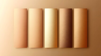 Naklejka premium Beige color palette with gradient swatches.