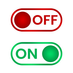 on and off buttons element set design green red button design png file transparent background