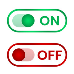 on and off buttons element set design green red button design png file transparent background