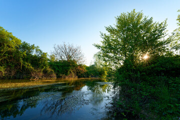 Bray to La Tombe canal in the alluvial plain of La Bassée 
