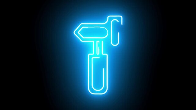   Home icon neon animation