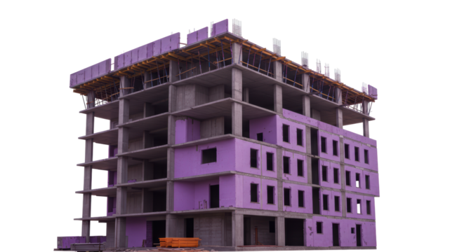 Isolated Building Under Construction