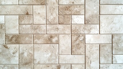 Elegant travertine stone mosaic creates a timeless rustic feel with its beautiful staggered bond