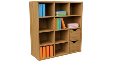 Isolated Bookcase