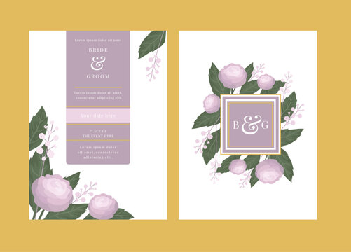 Wedding stationery template