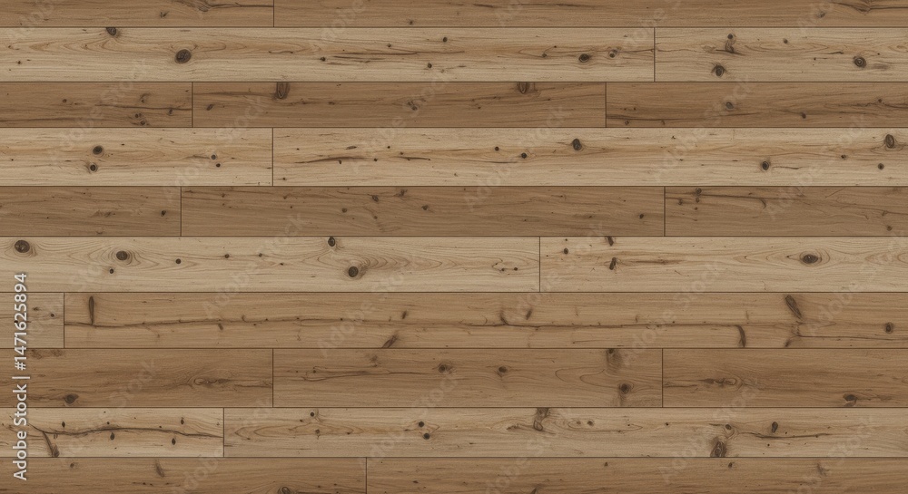Poster gigapixel texture of rustic, light wood planks displaying natural grain patterns and subtle knots.