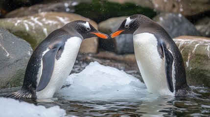 Obraz premium Penguins Affection.