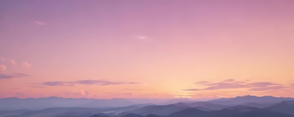 Obraz premium Fuzzy pastel sunset sky, soft pink, blue, yellow gradient , pastel, bokeh, heaven