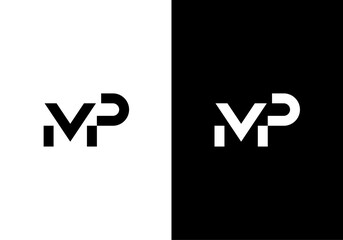 MP, PM monogram logo design